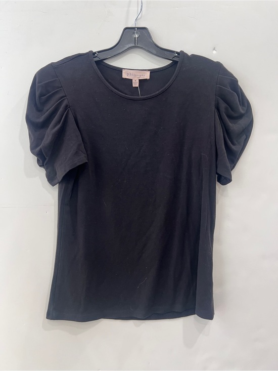 Philosophy Tops - Philosophy black puff sleeve blouse t shirt size M